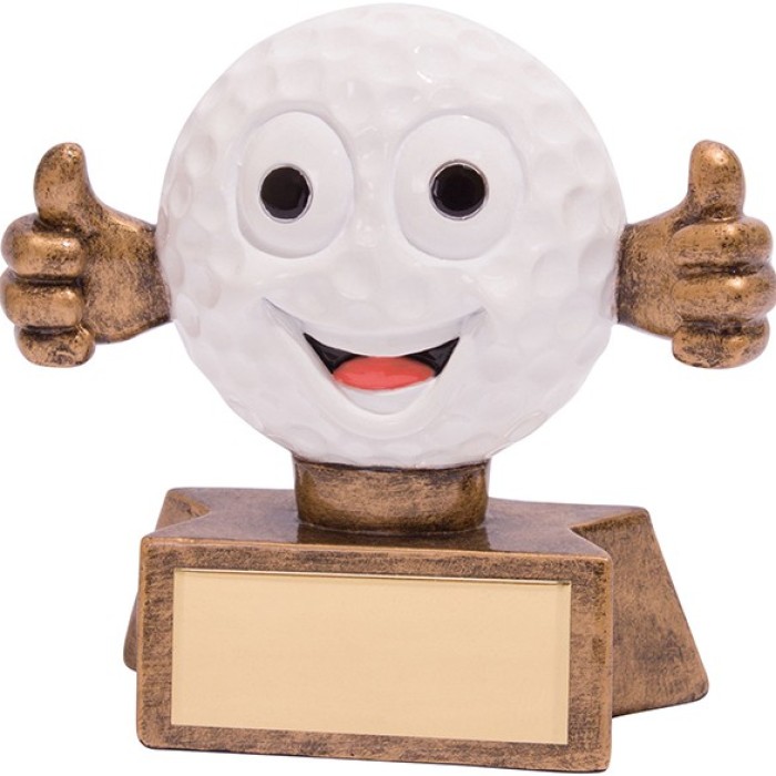 SMILER GOLF BALL AWARD - 7.5CM
